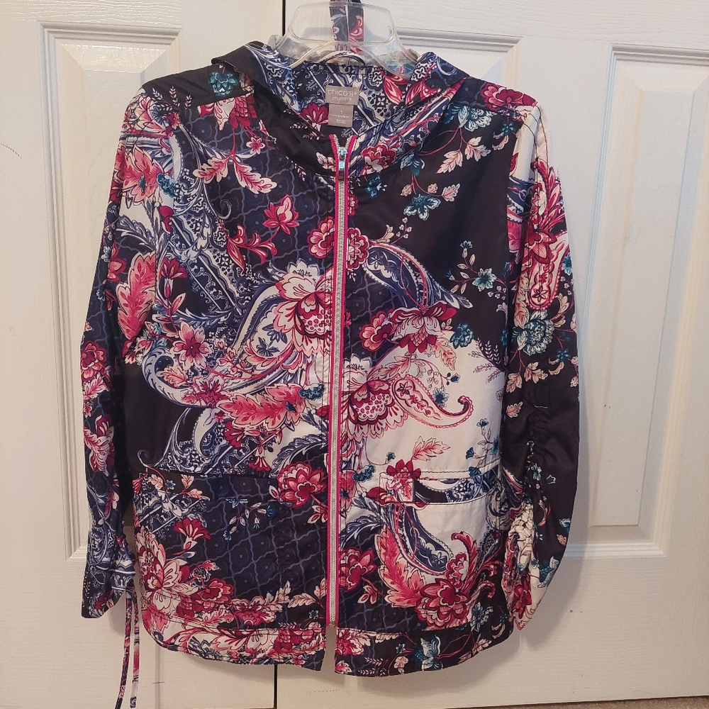 Chico's Floral Women's Rain Jacket